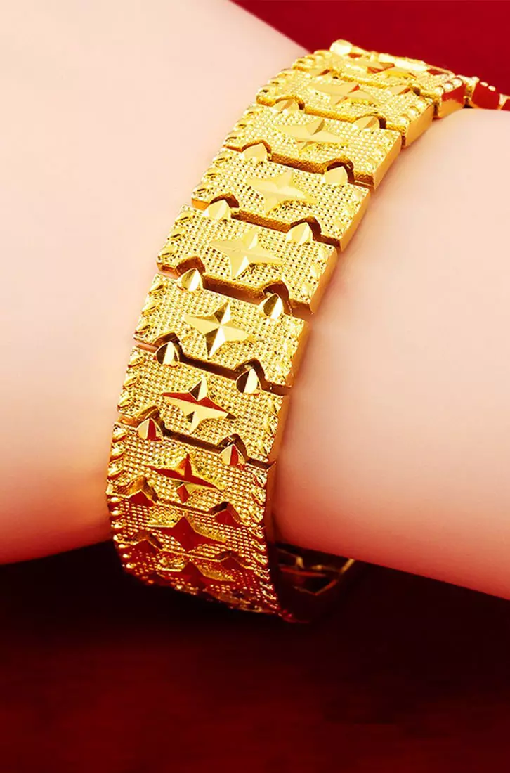 Mens 24k gold clearance bracelets for sale