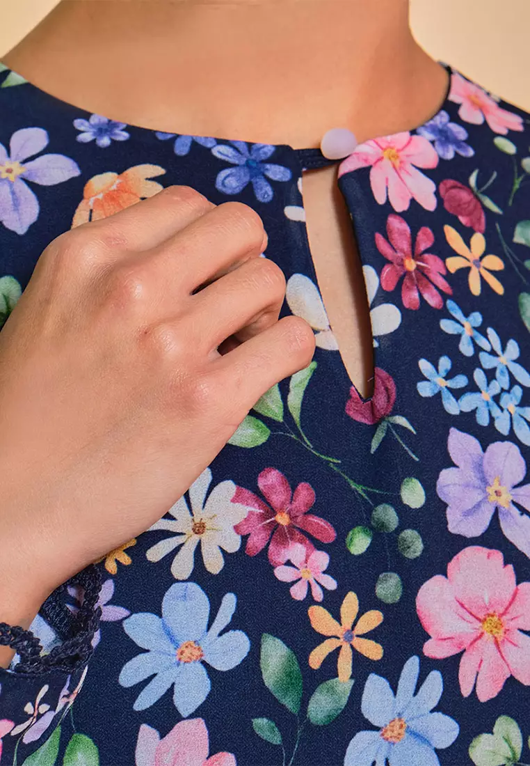 Aurora Blouse & Skirt - Midnight Garden