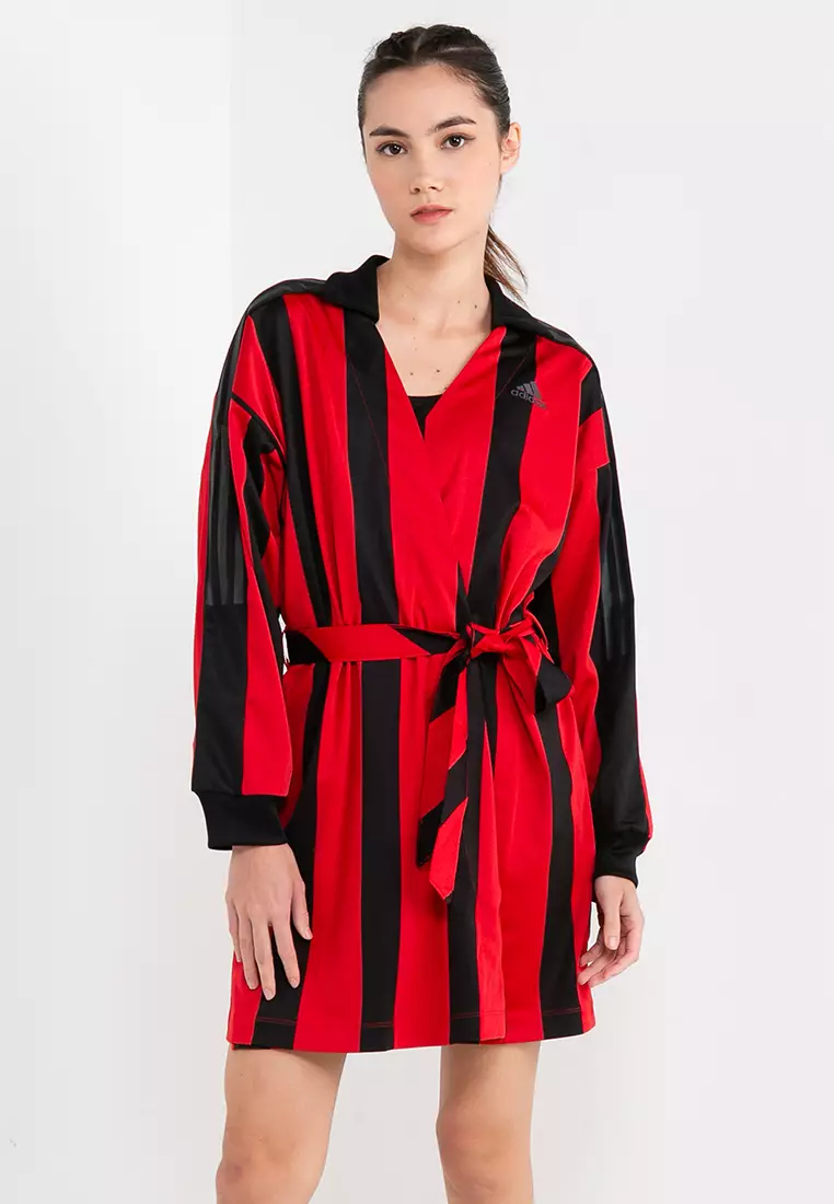 Adidas red jersey dress outlet