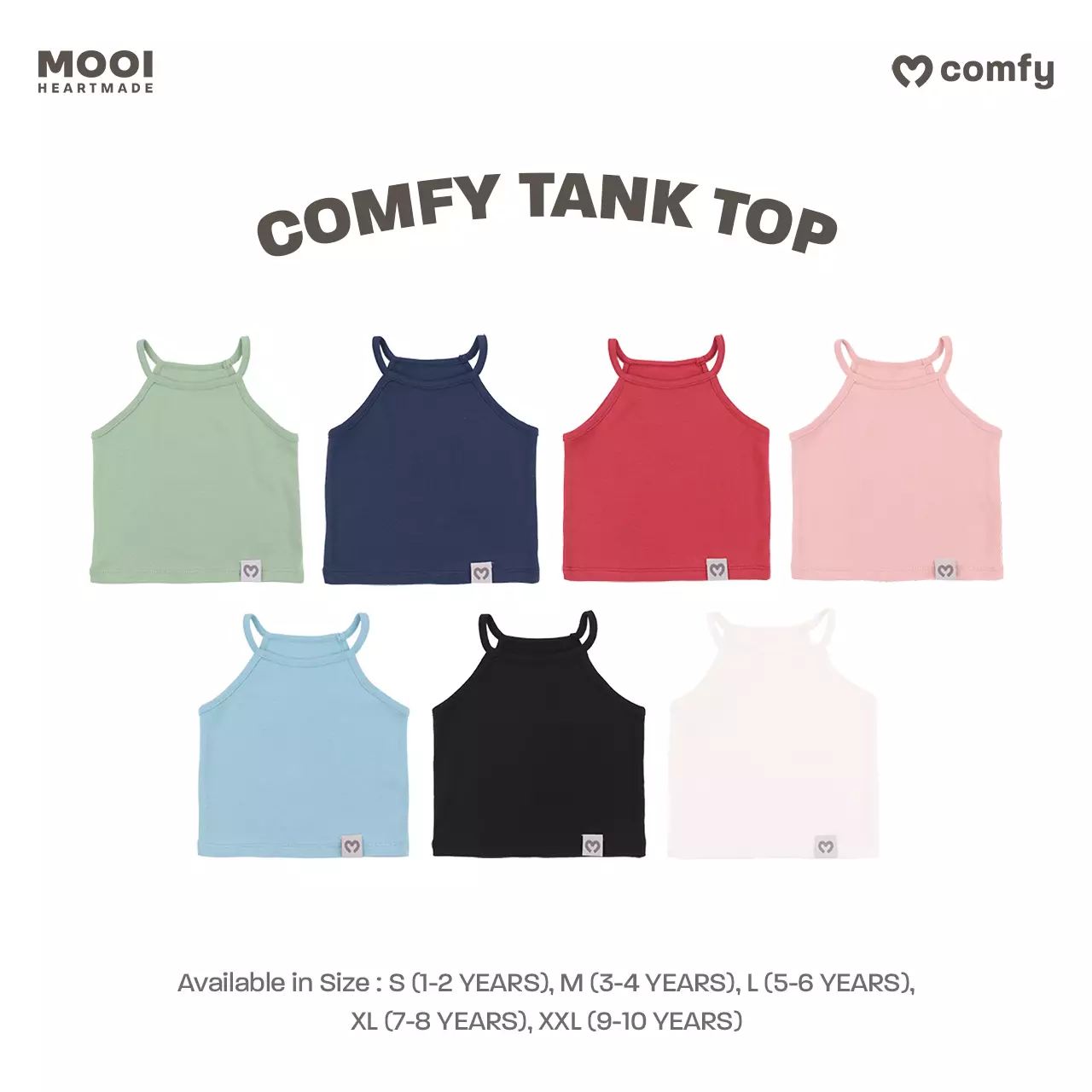 Mooi Atasan Anak Perempuan Comfy Tanktop - Pink Blossom