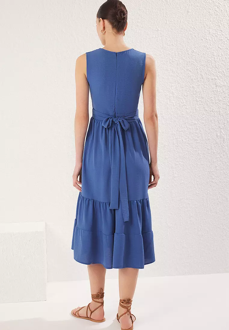 Double Breasted Midi Dress