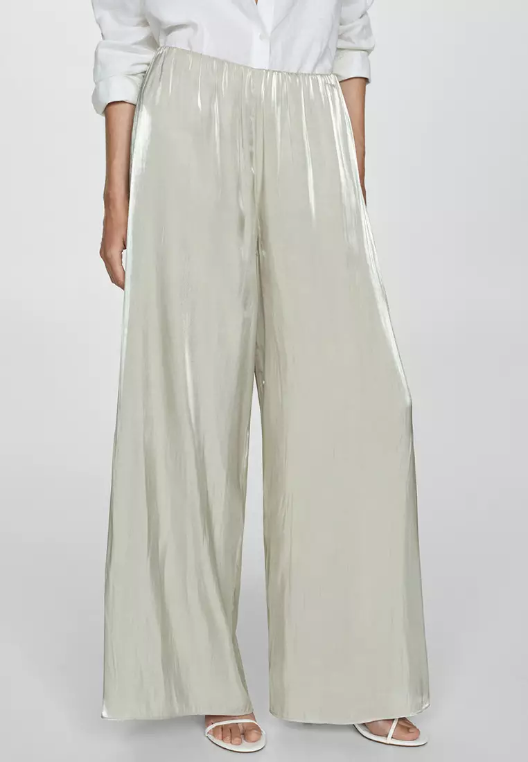 Satin flowy pants best sale