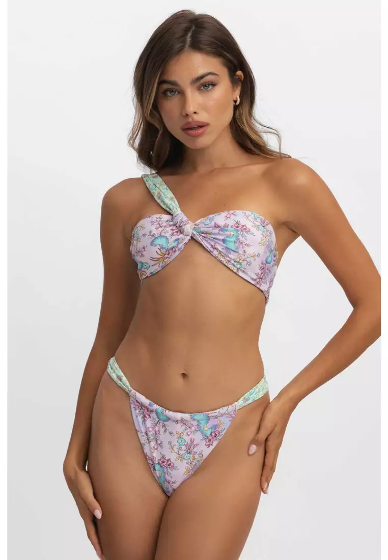 Giana Ruched Cheeky Bikini Bottoms / Siren Song