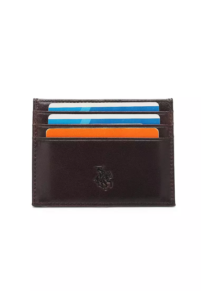 Buy Swiss Polo Genuine Leather Rfid Card Holder Brown Online Zalora Malaysia