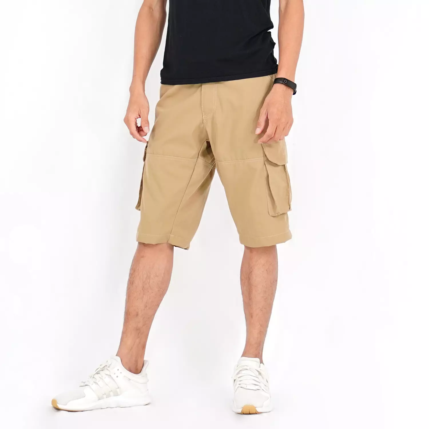 Charles Celana Kargo Pendek Pria Celana Pendek Kargo Pria Shortpant - KREM