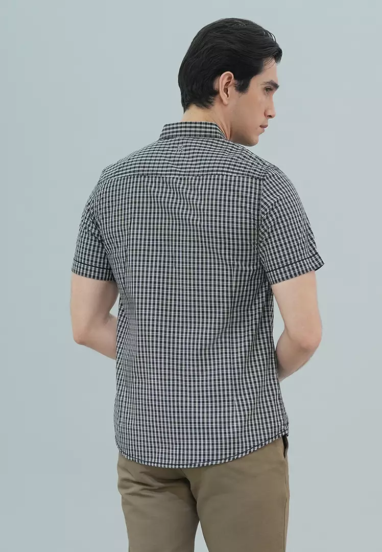 LGS - Slim Fit - Rokka Collection - Kemeja Casual Pria - Motif Kotalk - Plaid Shirt - Multi - JSH