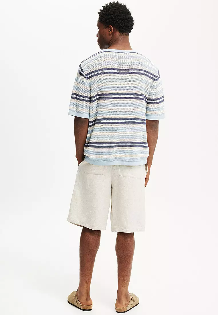 Baggy Linen Shorts