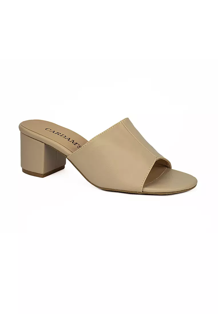 Beige sandals low clearance heel