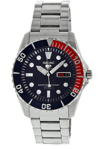 Jual Seiko Seiko 5 Automatics 23 Jewels Snzf15k1 Stainless Steel Silver Original Zalora Indonesia
