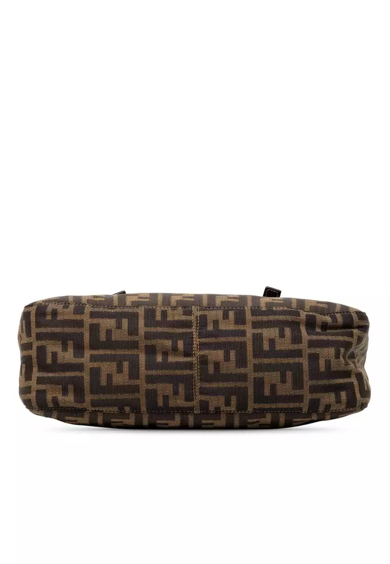 Pre-Loved Fendi Zucca Canvas Shoulder Bag