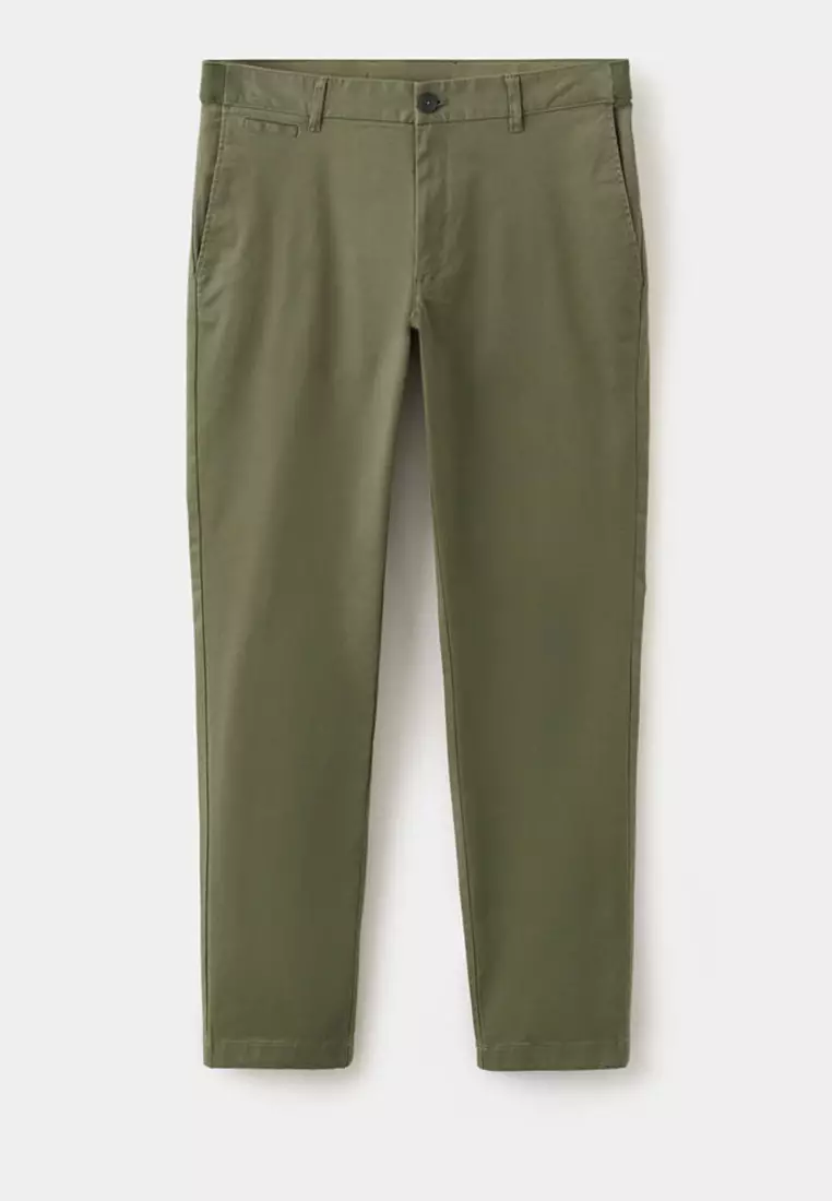 Prato Cropped Tapered Chino Trousers