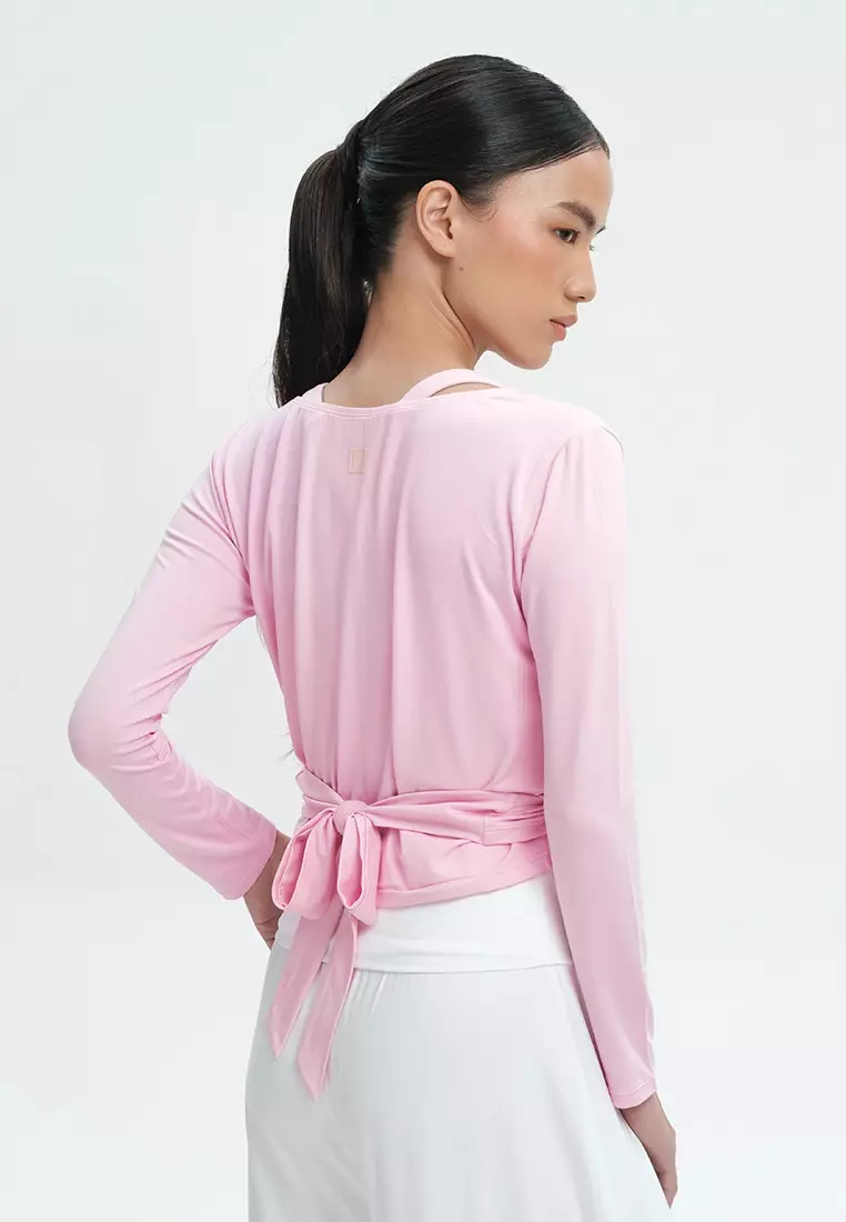 Daily Royale Wrap Top - Pink Blush