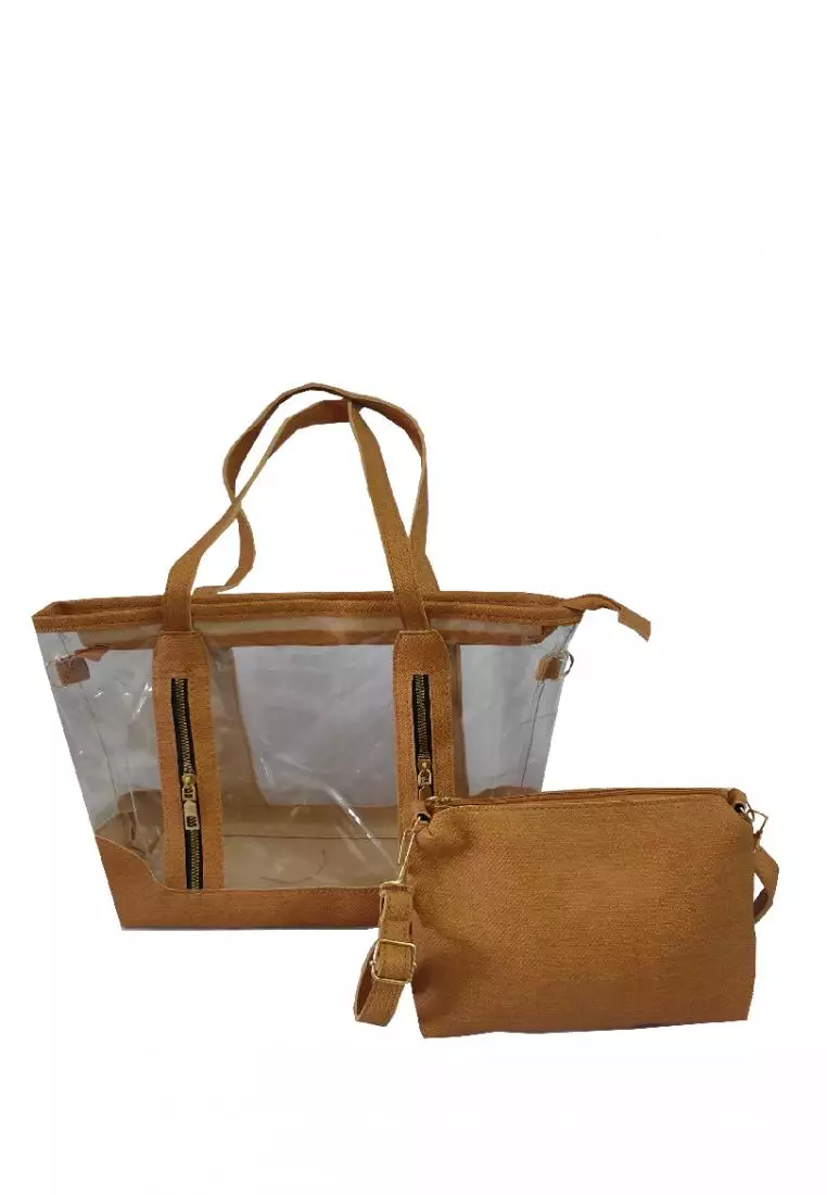 Clear Tote Bag With Inner Pouch