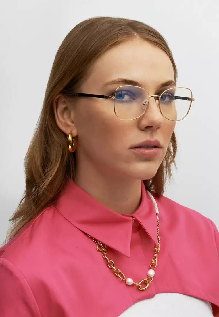 Grace (OP611-Black) Luxury Anti-Radiation/Computer Eyeglasses from London for Women