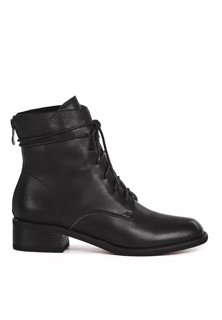 Discount on Twenty Eight Shoes  shoes - SKU: VANSA Leather Lace-up Casual Ankle Boots VSW-B6261606