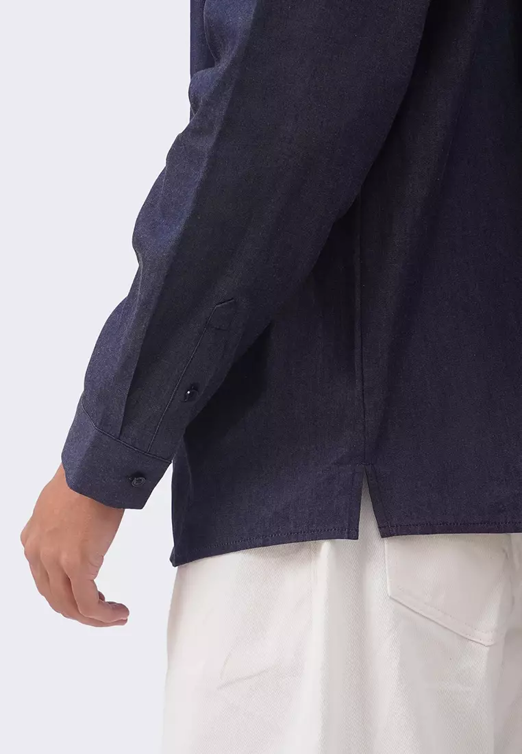 Men's Chambray Long Sleeve Shirt - The Denim Standard