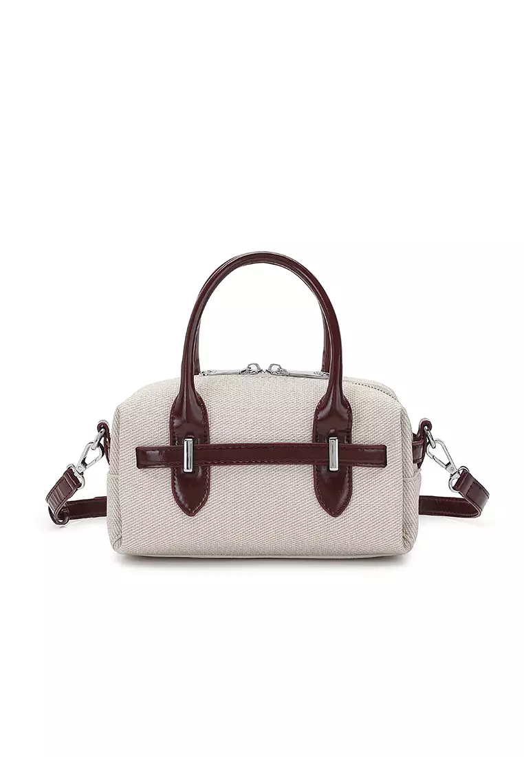 Women's Top Handle Bag / Sling Bag / Crossbody Bag / Shoulder Bag (Tas Tangan Wanita / Tas Selempang Wanita / Tas Bahu Wanita) - Putih