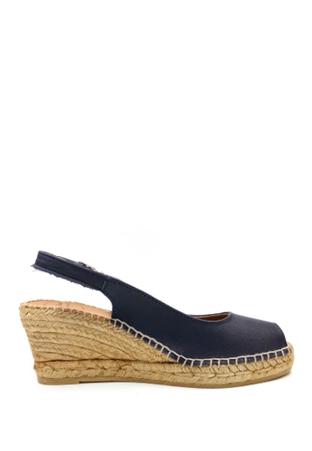 TONI PONS black CROACIA COURT LEATHER - Wedge Espadrilles 4EF88SH7198AF3GS_1