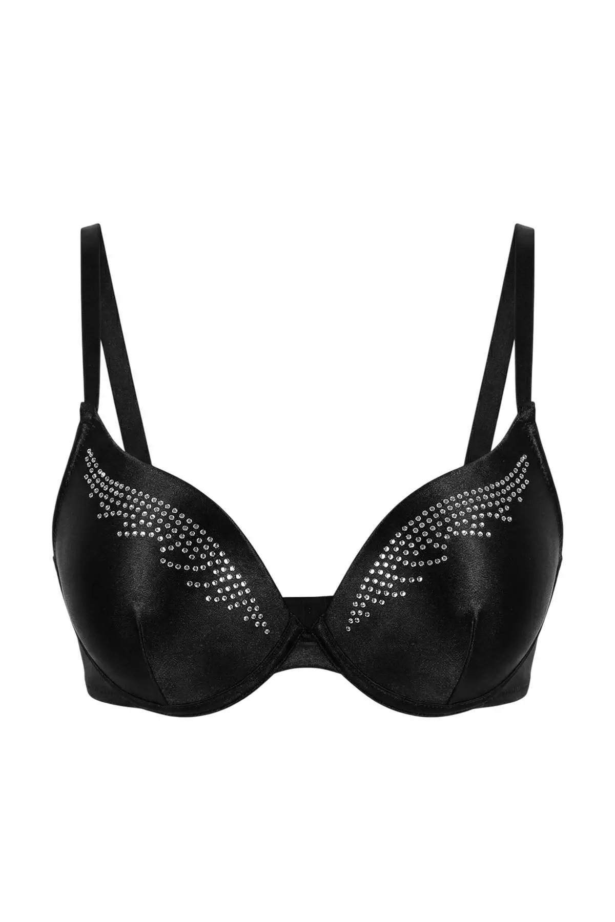 Black Stone Push Up T-Shirt Bra Thmss26Su11