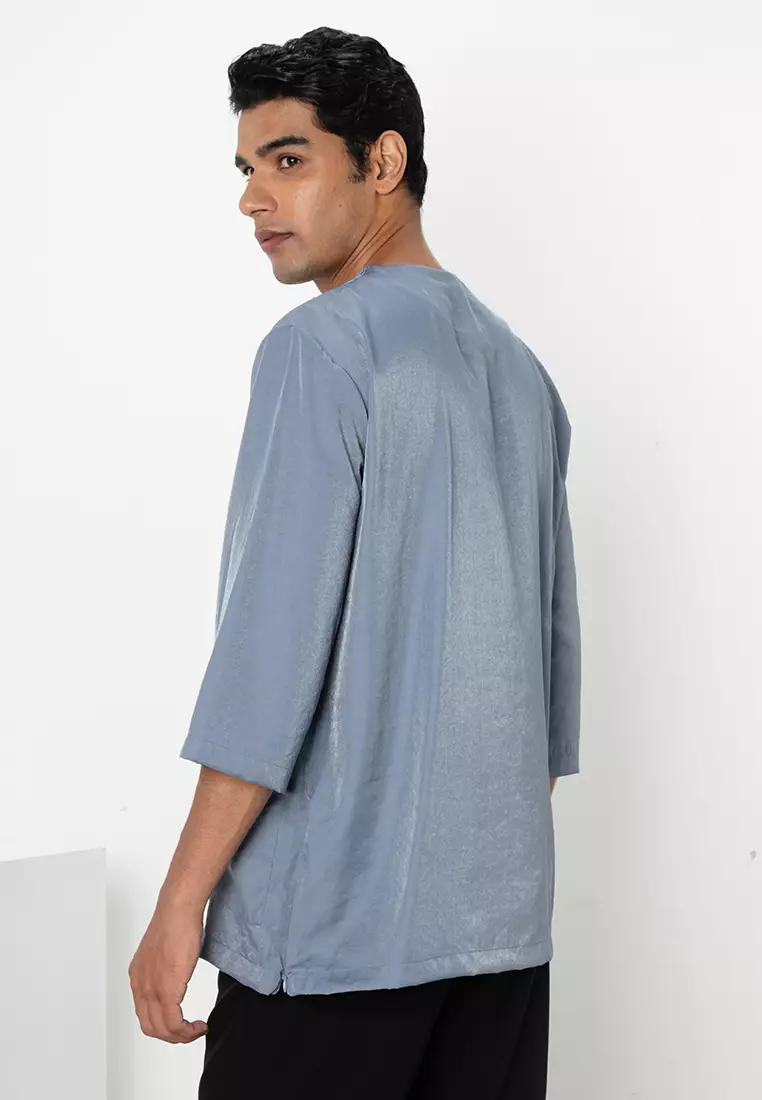 Da'ud Quarter Sleeve Kurta - Tencel Cotton
