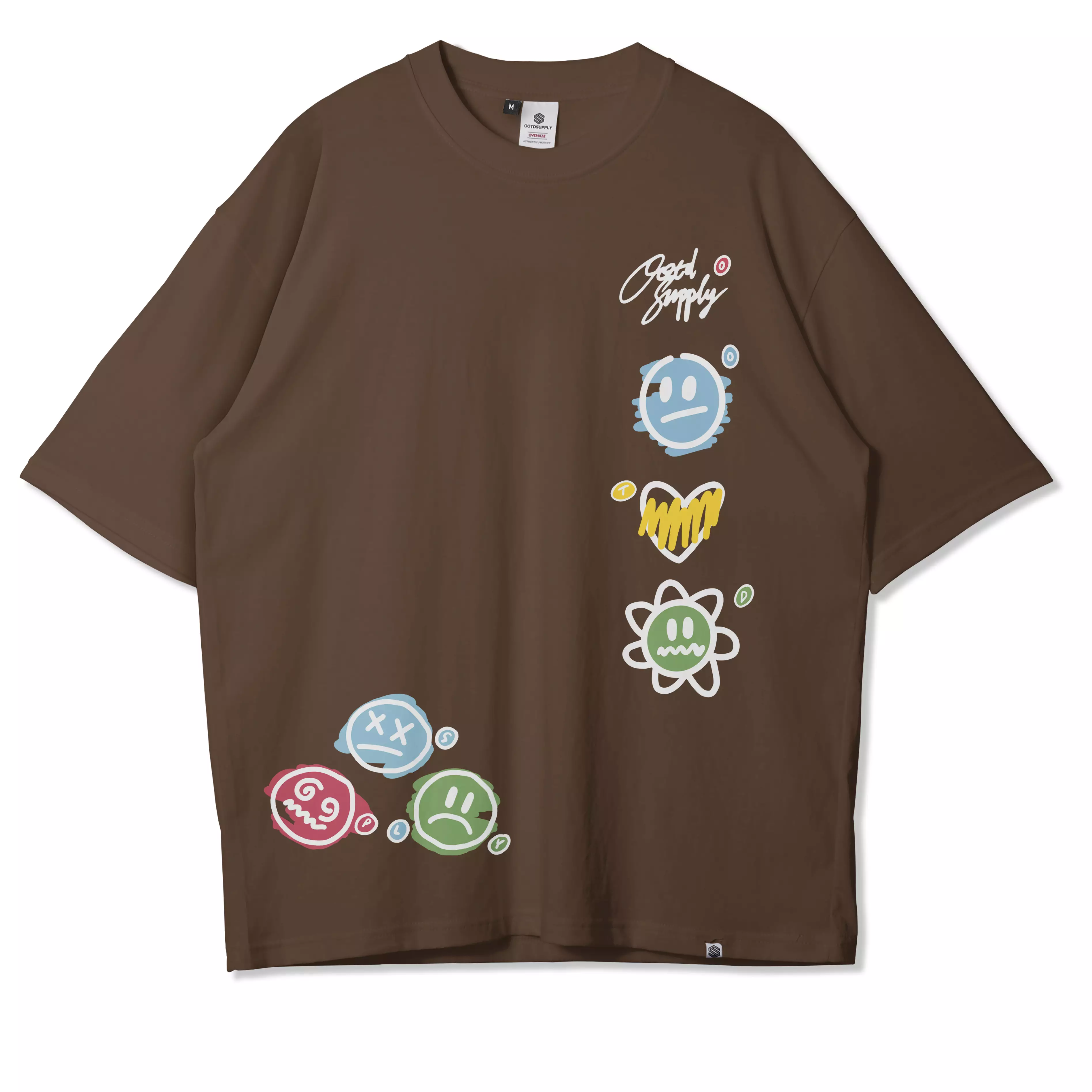 OOTDSUPPLY Oversized Tshirt Unmood I Oversize Pria & Wanita