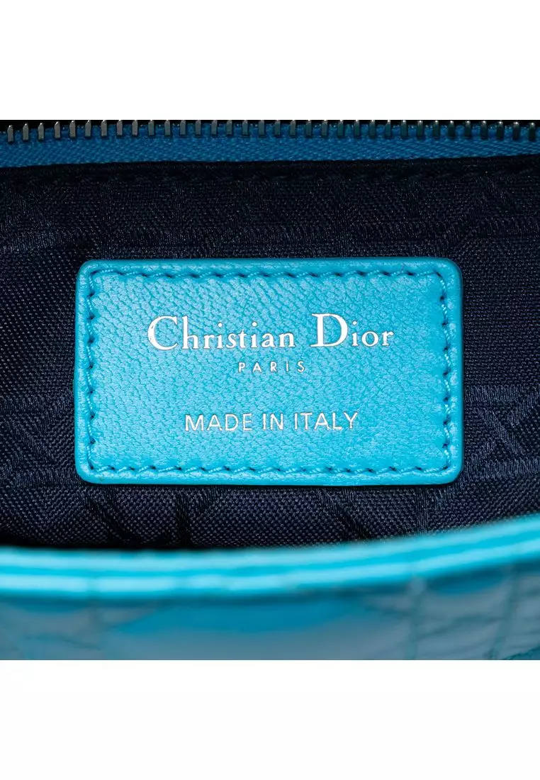 Pre-Loved Dior Mini Lambskin Cannage Lady Dior