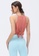 B-Code orange YGA1036_Orange_Lady Quick Drying Running Fitness Yoga Sports Tank Top 42487AA62C6985GS_2
