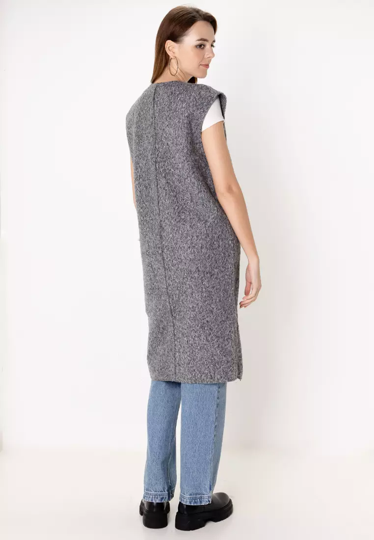 ZARA Boucle Longline Vest 2025 Buy ZARA Online ZALORA Hong Kong