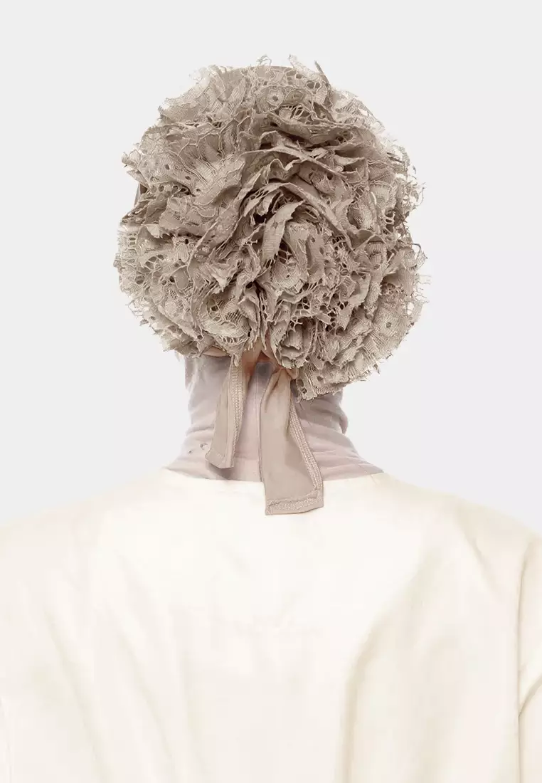 Ciput Hijab Brukat Inner Turkey Brocade - Tiramisu