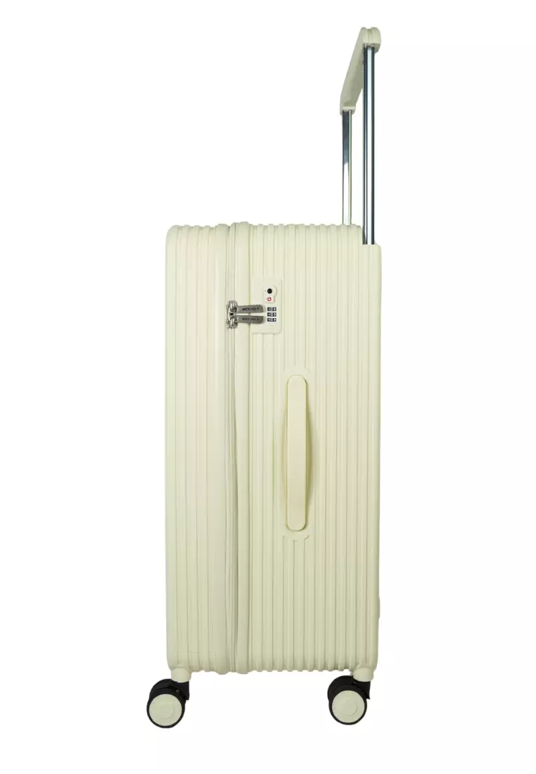 Kenvelo 28 inch PP Wide Trolley Case Secure zip & TSA lock  - 62870328