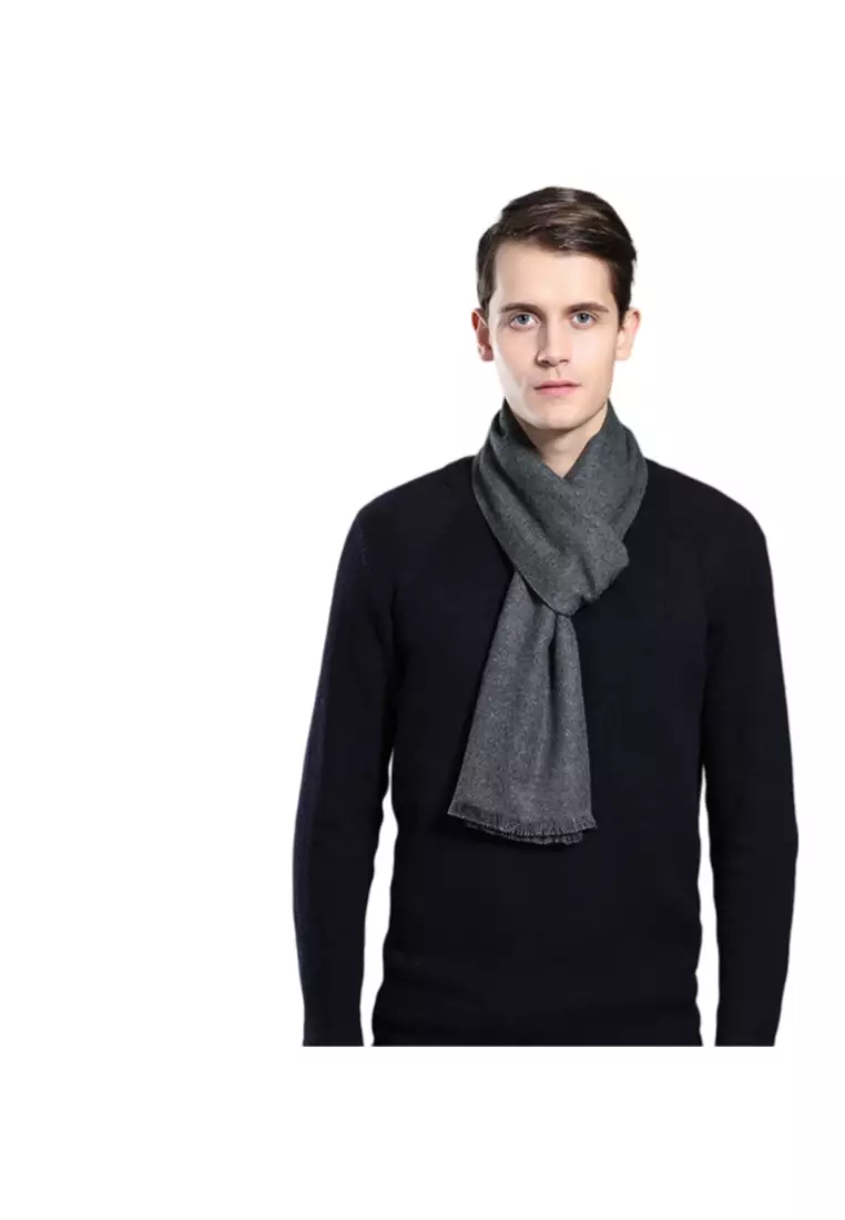 Men's Warm Scarf for Autumn and Winter - Thick Korean Style Long, Versatile Scarf