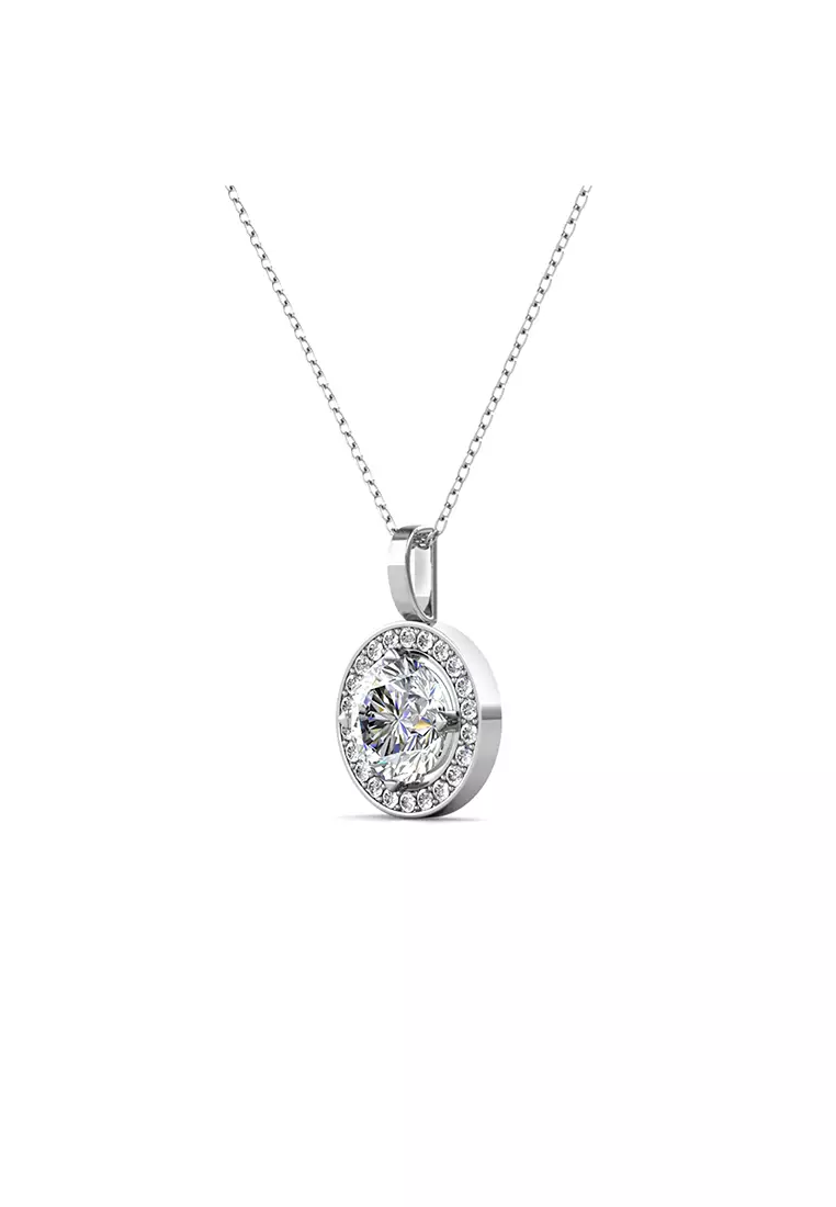 [GRA MOISSANITE DIAMOND COLLECTION] Mon Seul Pendant - Kalung Moissanite 0.8 CT Diamond 925 Silver CELESTA by Her Jewellery