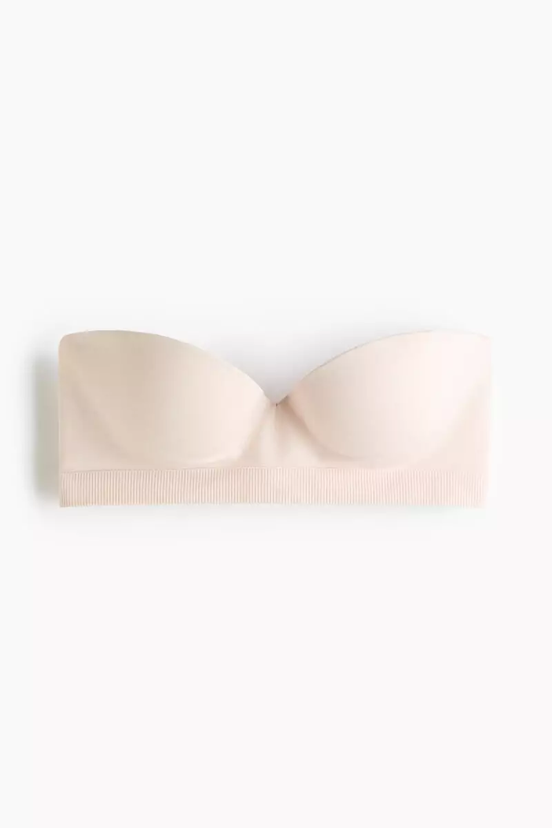 Seamless padded balconette bra