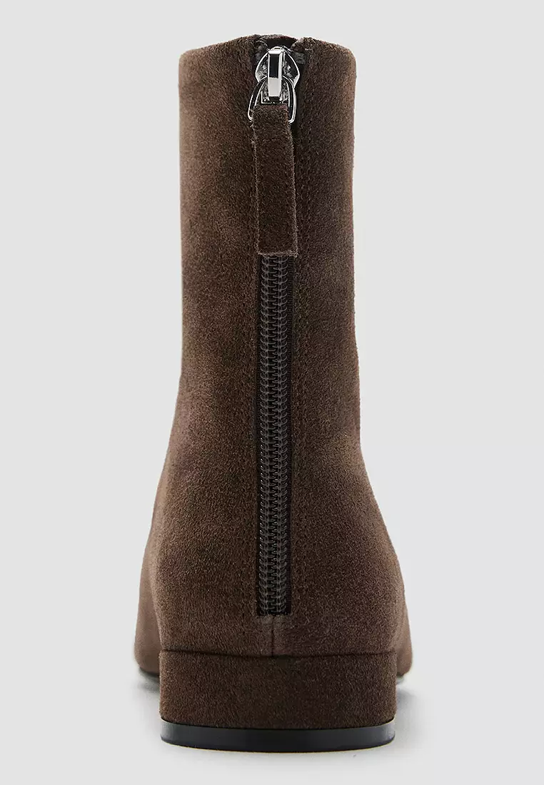 Suede Leather Ankle Boots