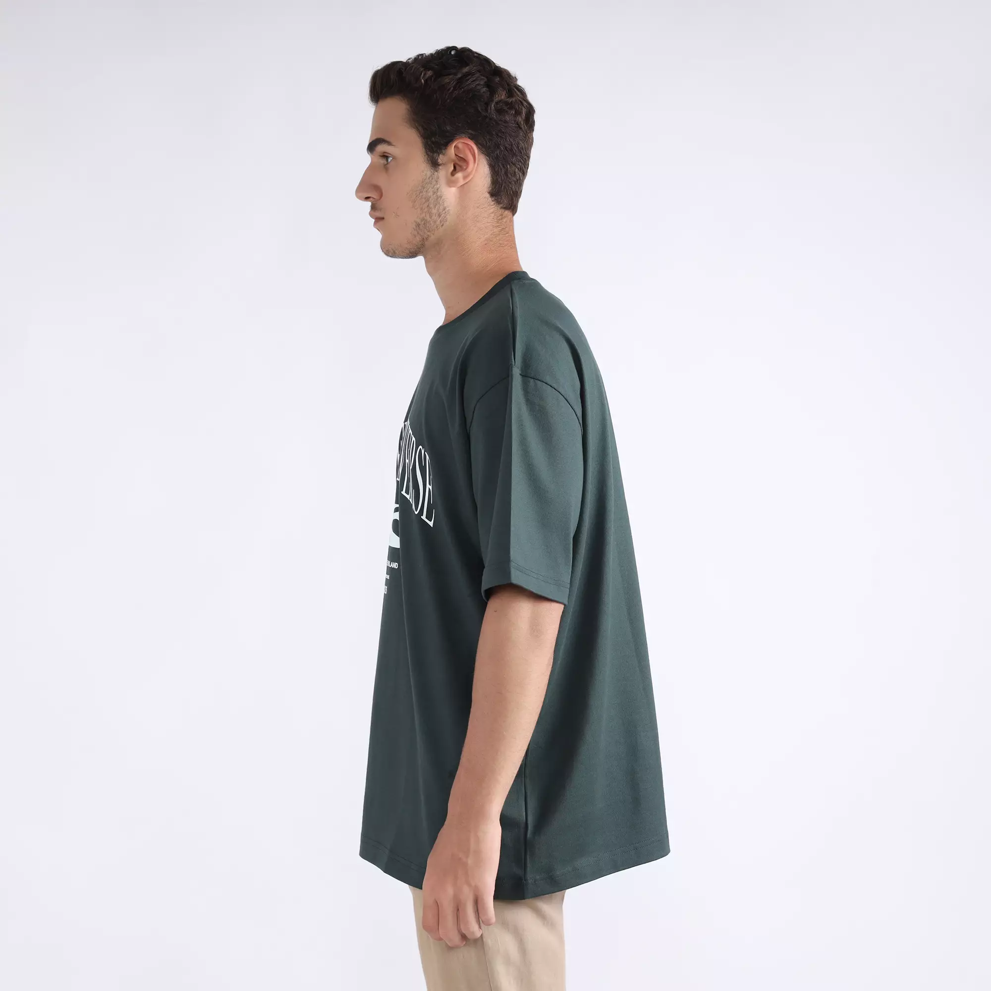 FACILITY by Larusso  - Oliver Oversize Graphic Tee - Green Gables