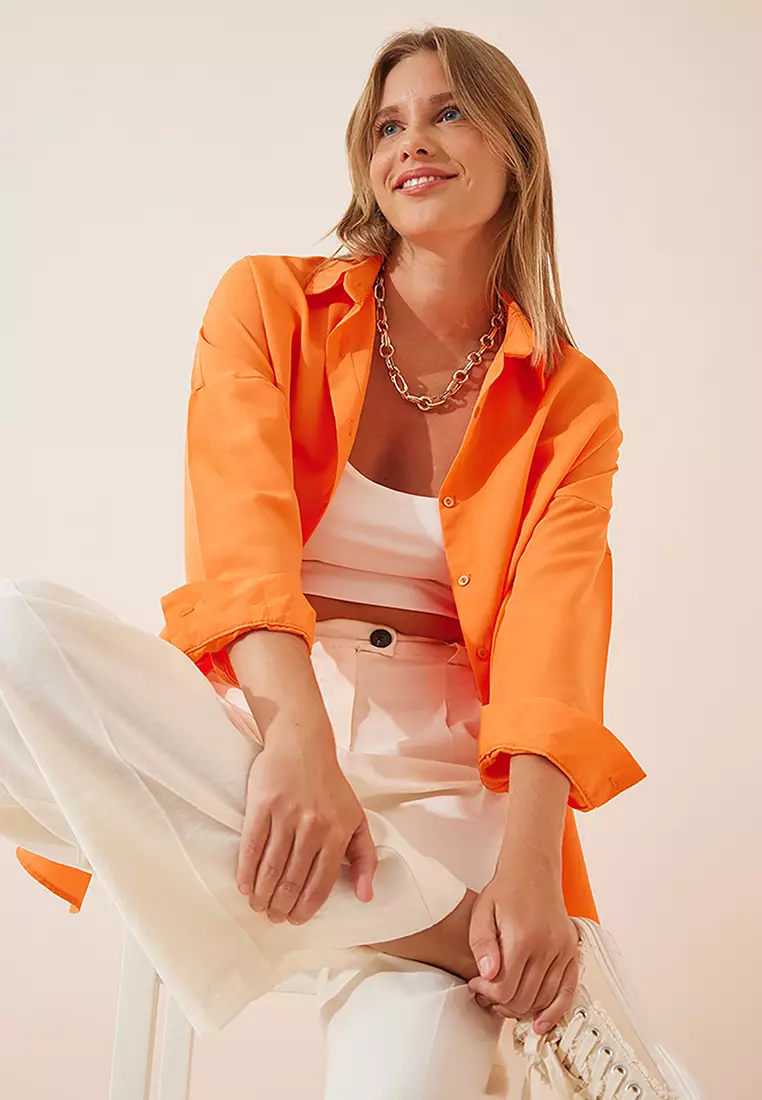 Oversize Long Basic Shirt