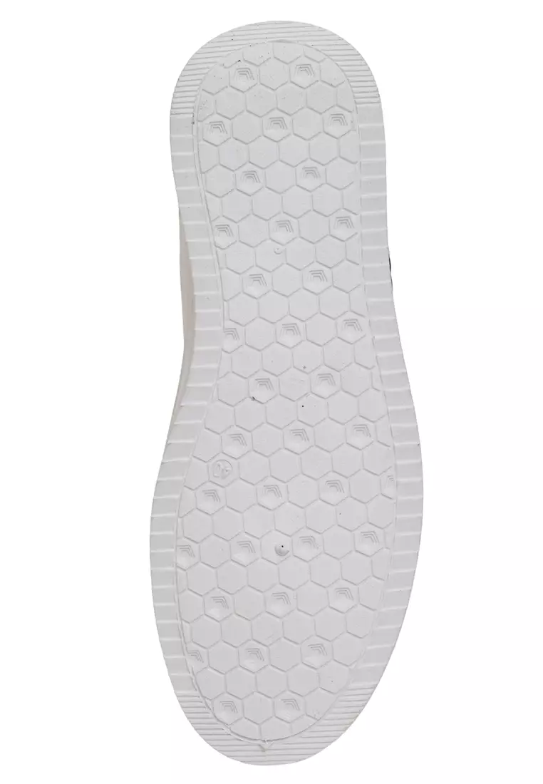 Anando Sepatu Sneakers Pria Desain Elegan Casual Shoes Ringan Material Leather ORIGINAL - White