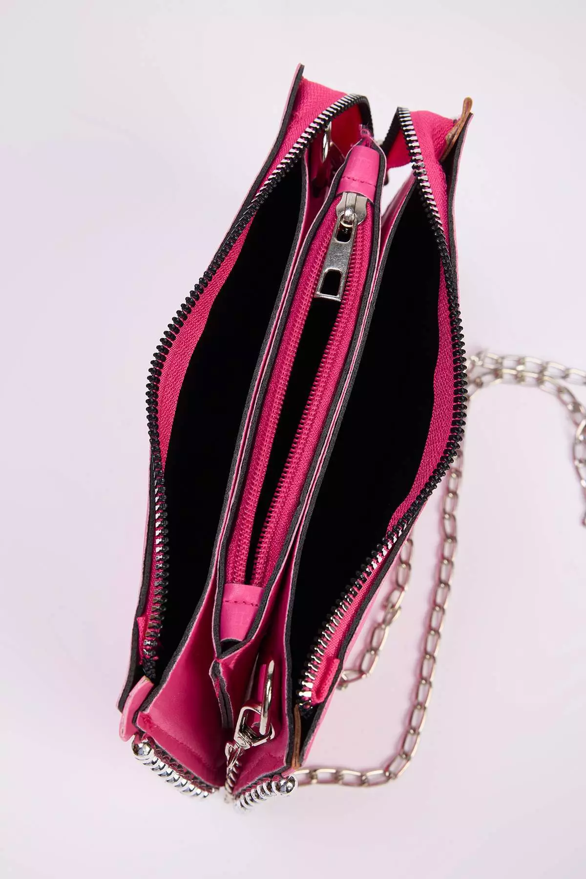 Fuchsia Studded Crossbody Women's Small Wallet Bag