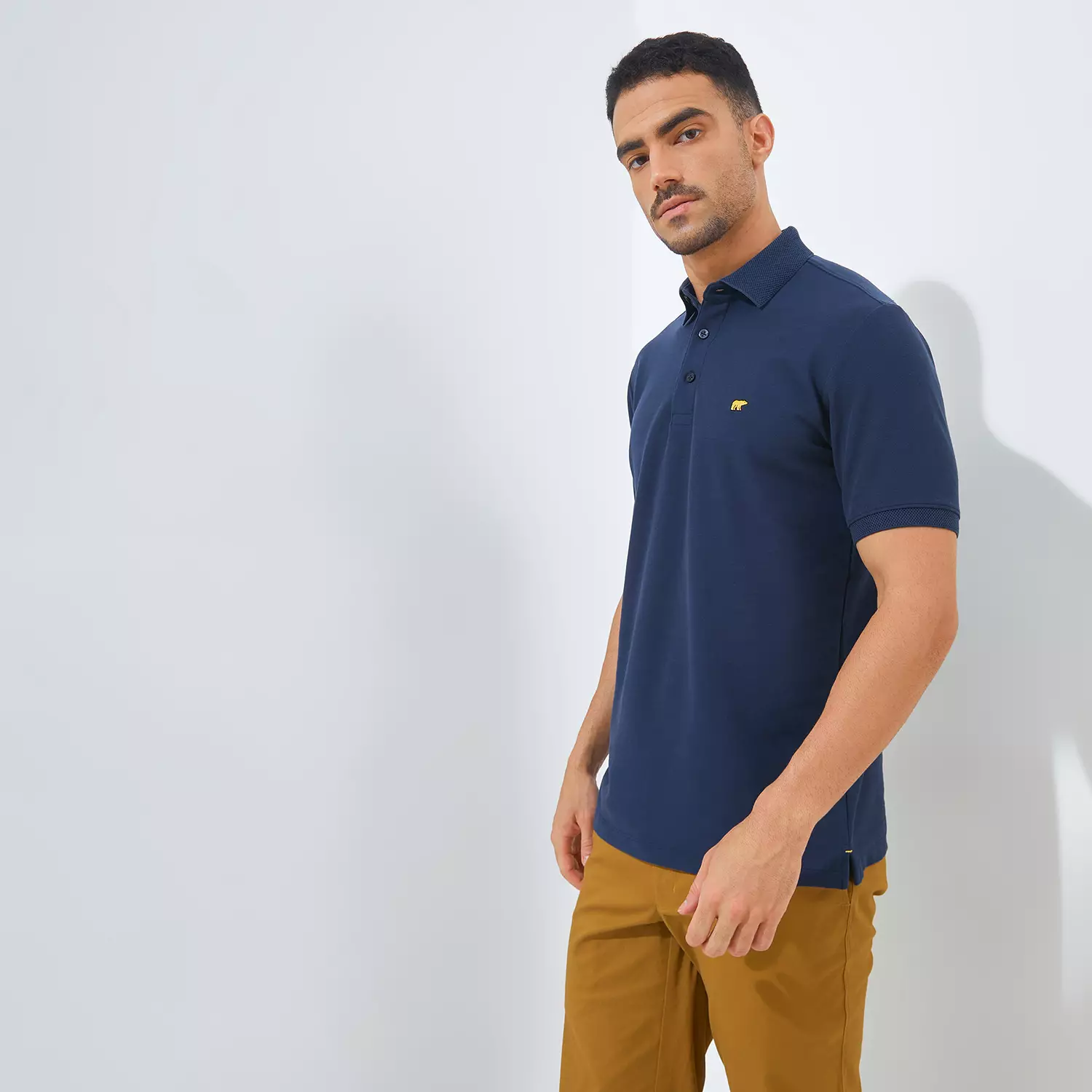 Jack Nicklaus Ralph Polo Shirt Pria Regular Fit Navy Colour Navy
