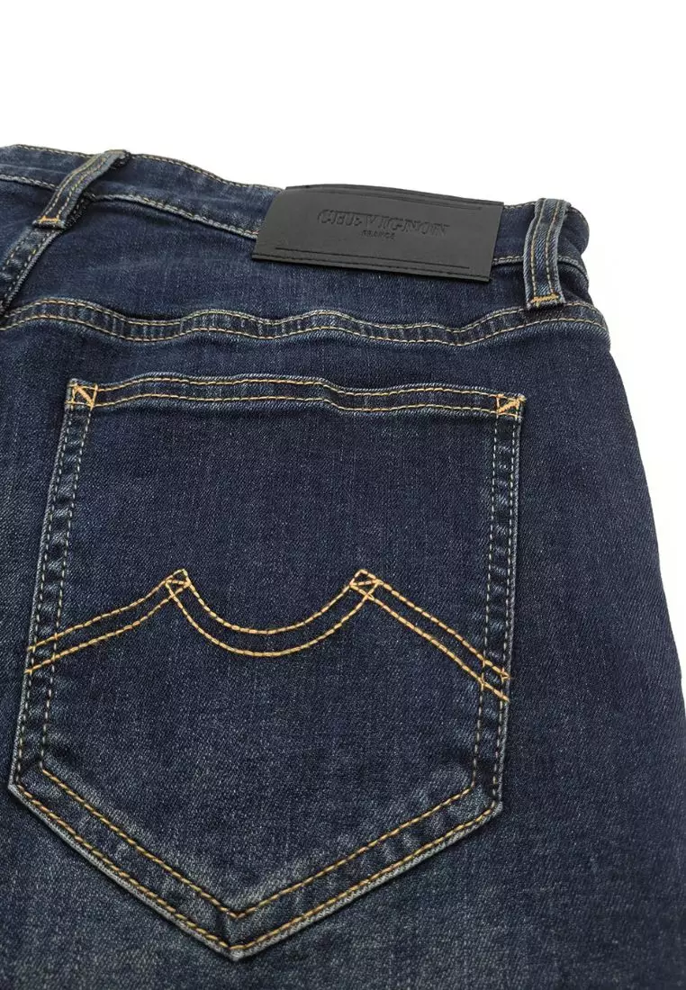 男裝修身短褲牛仔褲