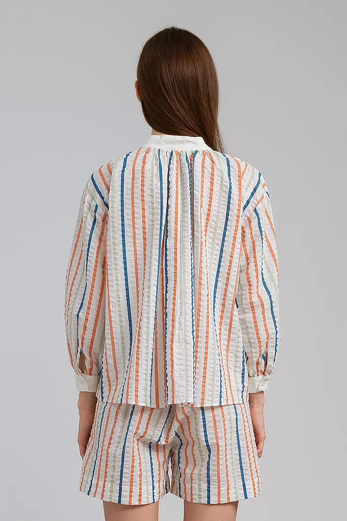 COTTONINK - Atasan Blouse Wanita Multicolor Striped Coulter #SummerCollection
