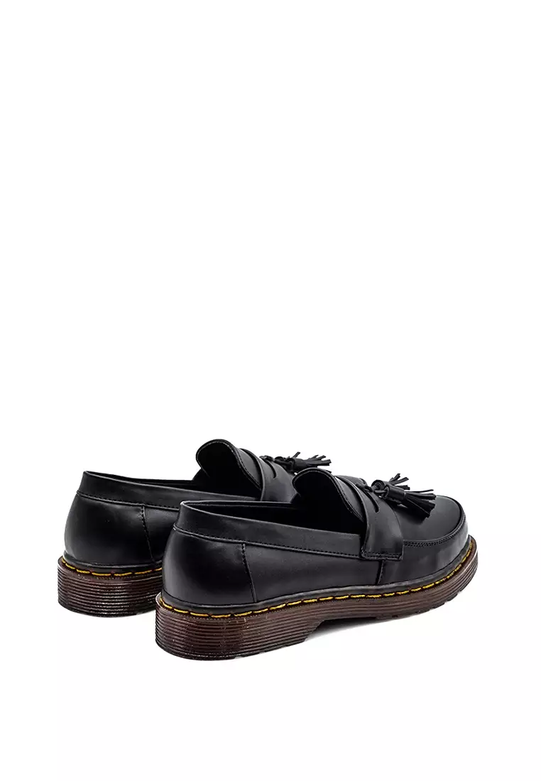 Lvnatica Retro Black Gum Dress Shoes