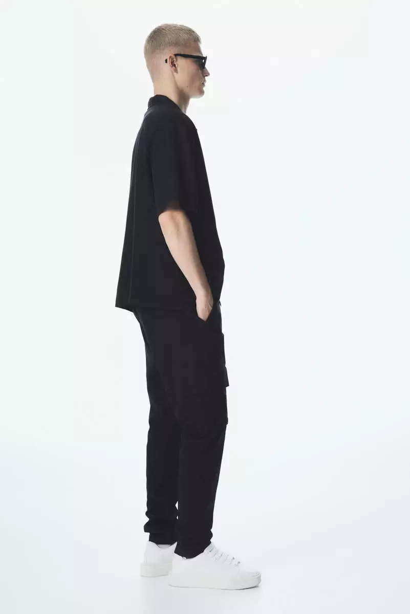 Regular Fit twill cargo trousers