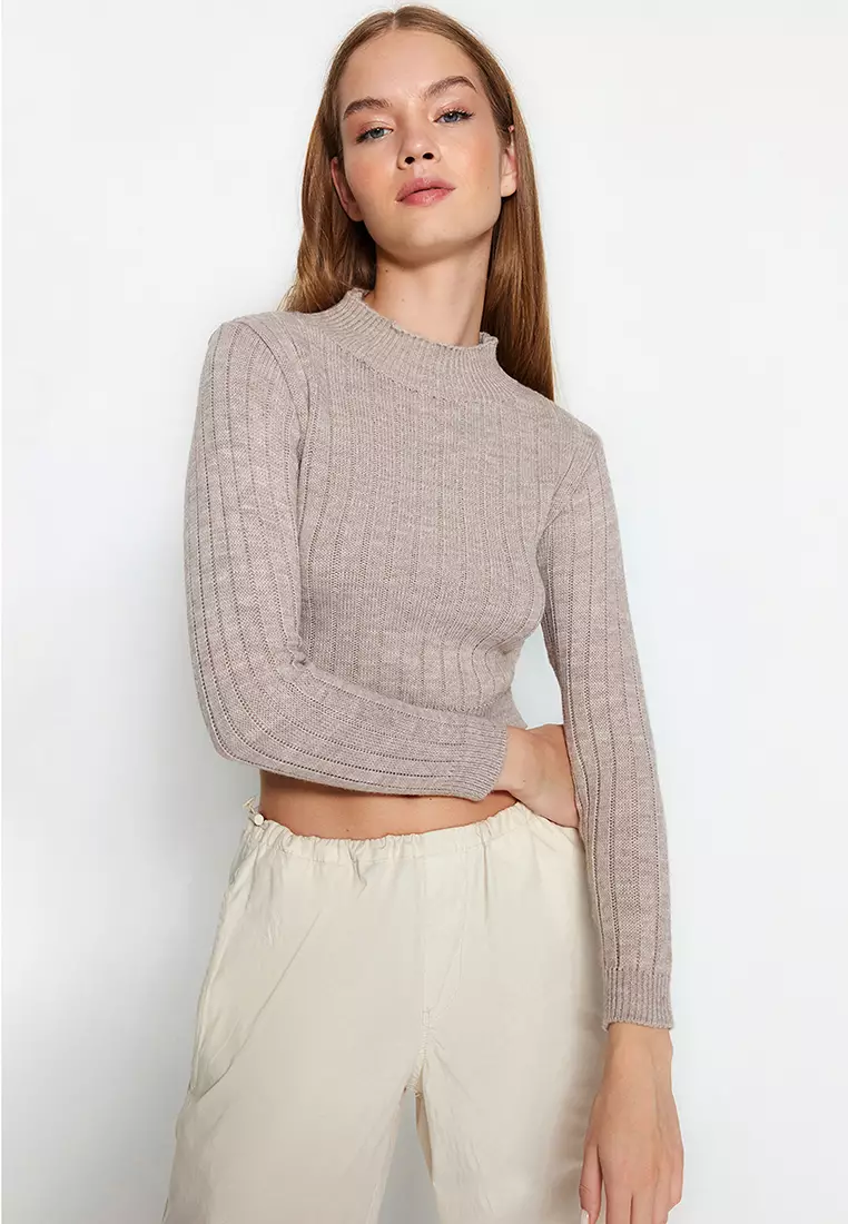Trendyol Ribbed Sweater 2024, Buy Trendyol Online