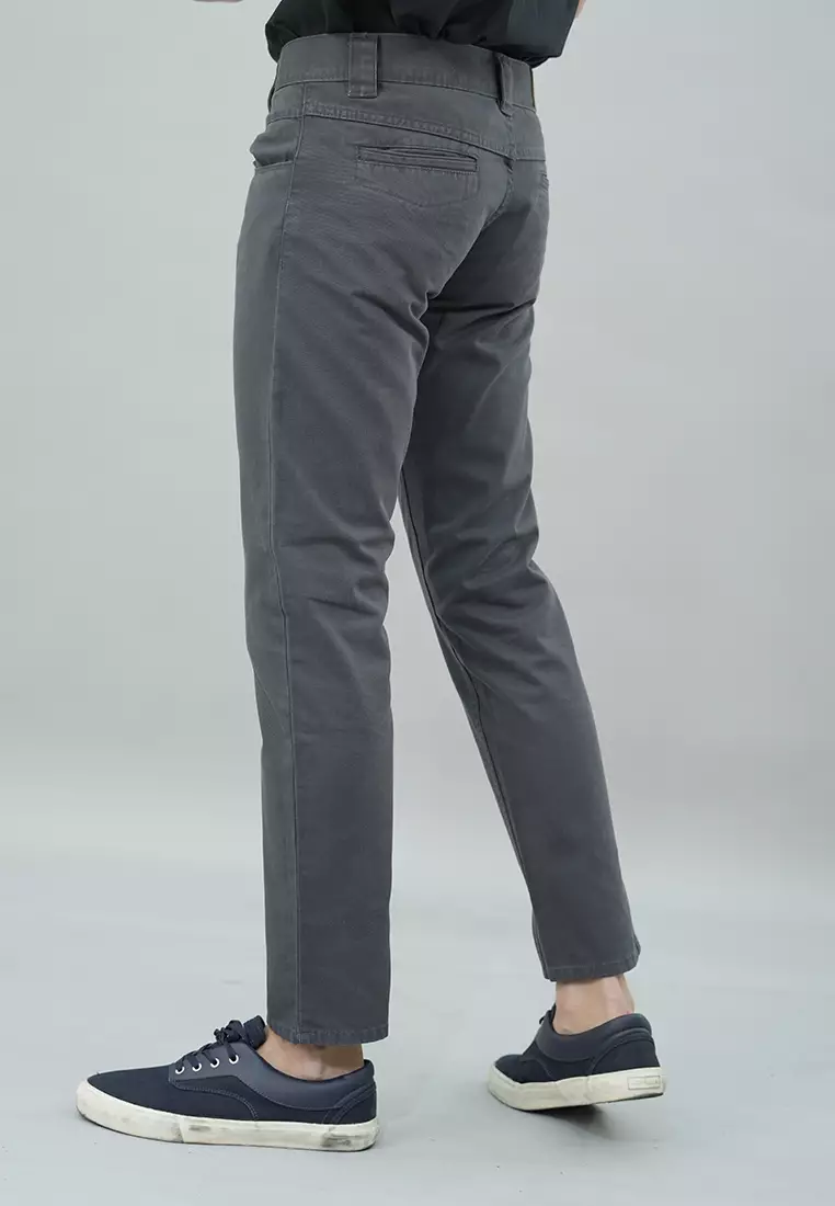 LGS - Celana Chinos Panjang Pria Warna Abu-Abu CCT.787.052.001.C