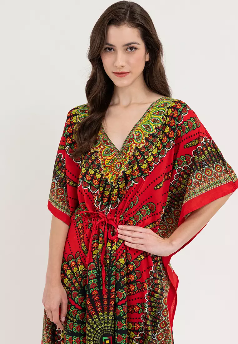 Victoria Vneck Kaftan Dress