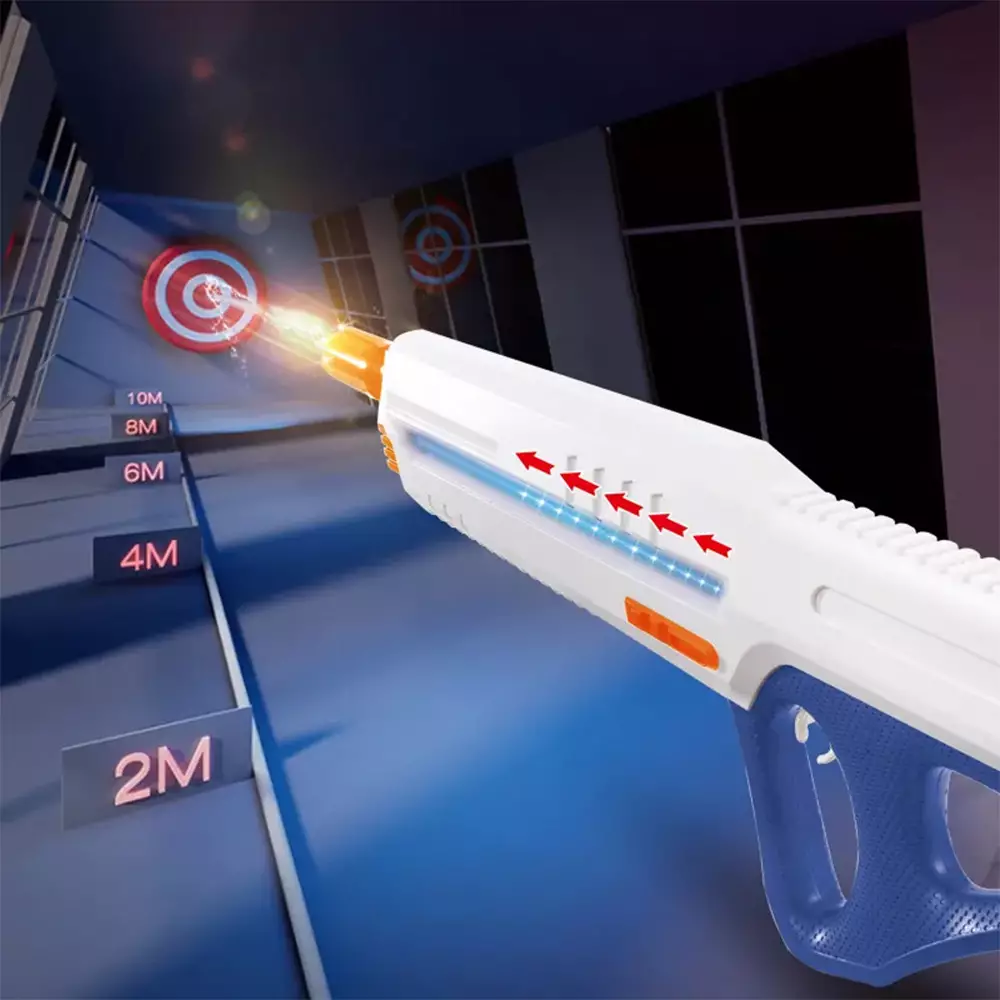 PASO ELECTRIC WATER GUN DENGAN LAMPU - PUTIH