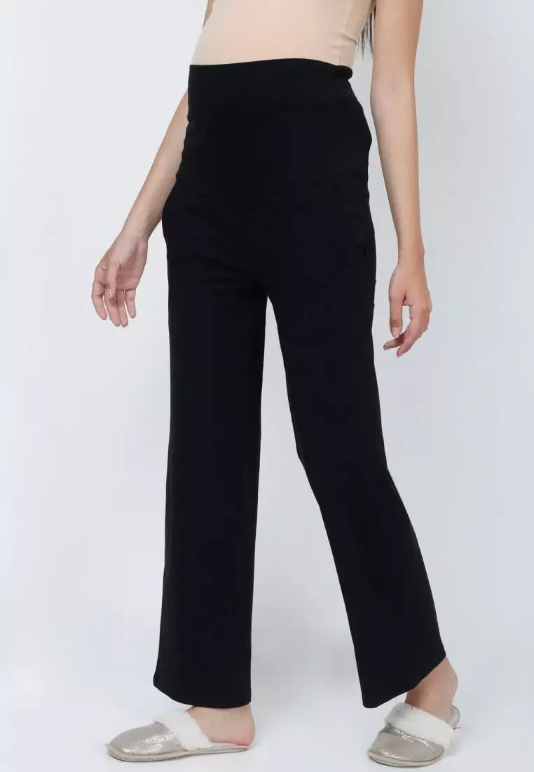 Comfy Maternity Regular Pants - Black
