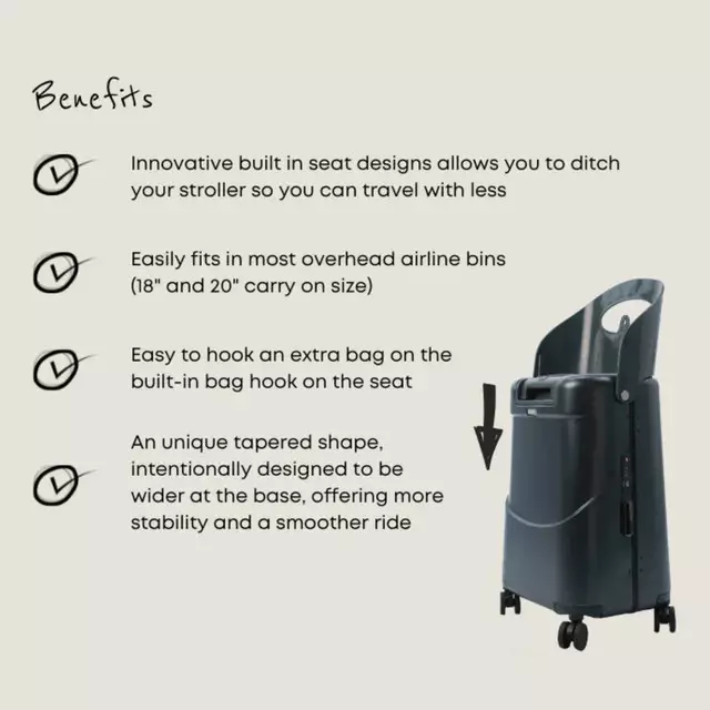Miamily Check In and Carry On Cabin Luggage TSA 18 - Forest Green - Koper Travelling Anak & Dewasa