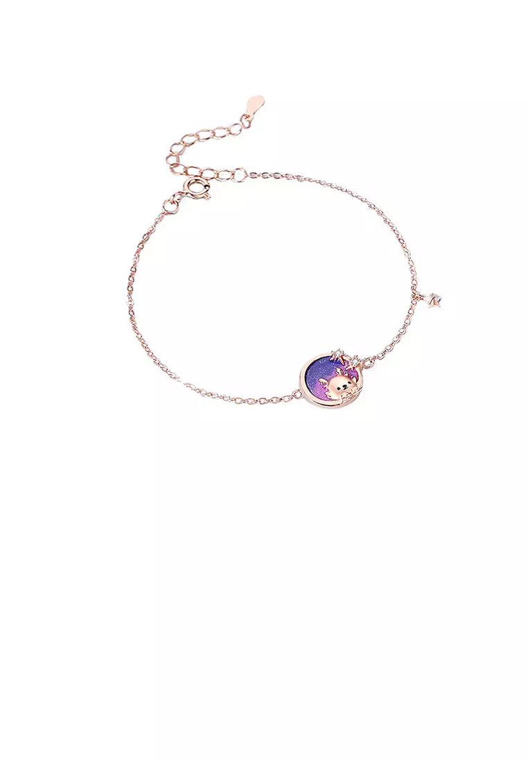 Buy Glamorousky 925 Sterling Silver Plated Rose Gold Fashion and